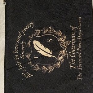 New black Taylor Swift cosmetic bag